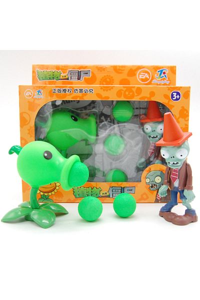 Choice 686-1-2 Plants Vs Zombies 2 Cactus Peashooter Coconut Cannon A.k.e.e Toy Set 6 Style Game Figures So