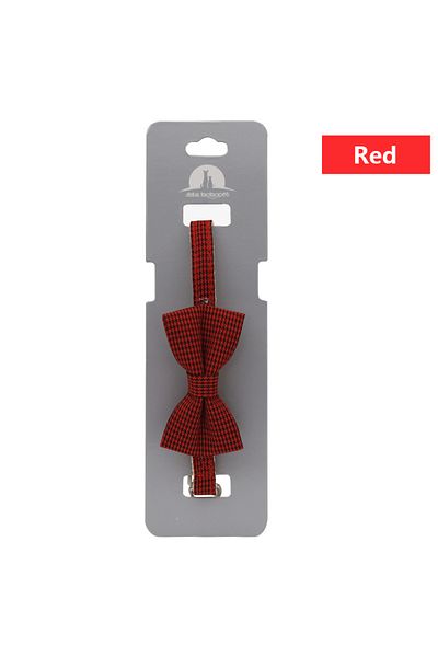 Choice Red Dog Bow Collar Set - Adjustable Mixed Colors For Large Breeds - Perfect For Spring/summer & Inde