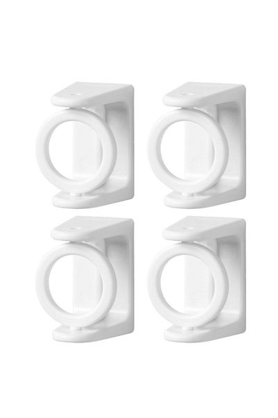Choice White 4pcs 360° Rotatable Retractable Pole Fixator For Non-drilling Strong Adhesive Hooks Towel Rod