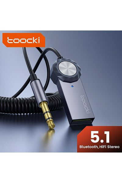 Choice Gray Toocki Bluetooth Car Adapter Bt5.1 Usb Audio Receiver Speaker For Pc Speaker Wireless Mouse Ear