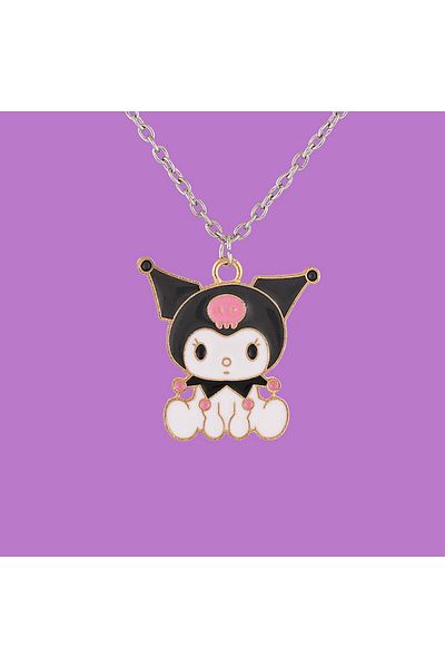 Choice Necklace-3 Sanrio Anime Necklace Kuromi Mymelody Couple Bestie Cartoon Oil Drop Necklace Kawaii Wome