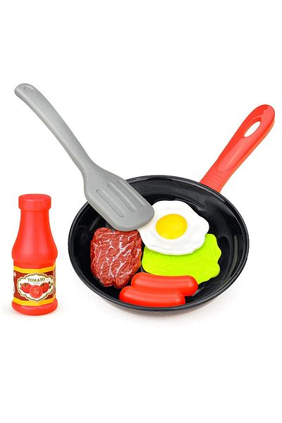 Choice Black 8pcs Children Kitchen Food Toys Simulation Cookware Game Set Pretend Play Pot Steak Vegetable