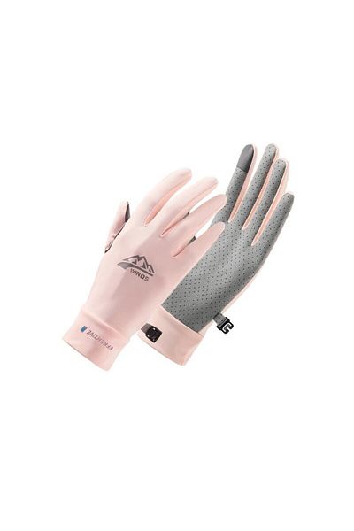 Choice Pink Single Code 2024 New Fashion Women's Sun Protection Gloves Ladies Summer Cotton Dot Breathable