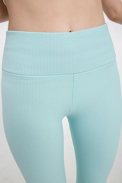 Domoda Gestrickte Damenstrumpfhose mit hoher Taille, geripptem, stabilisiertem Interlock und elastischem Bund
