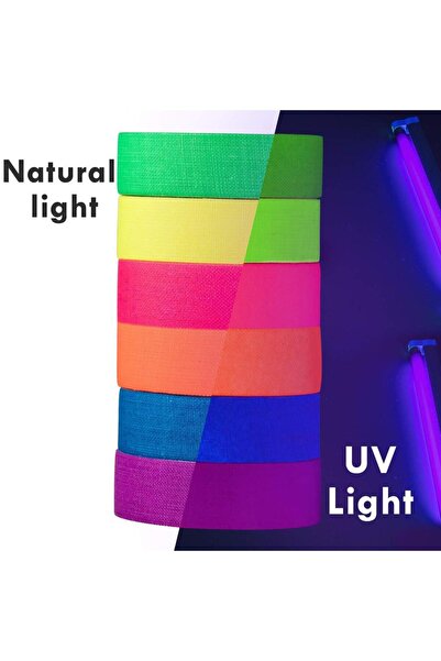 Choice 15 مم 5 م 6 لفات G1963A 6 قطع/مجموعة Gaffer شريط فلورسنت لاصق ذاتي ملص...