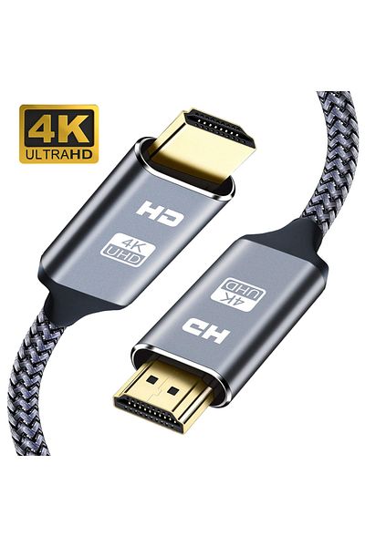 NIERBO 2m HDMI 2.0 Cable 4K HDR 3D High Speed Ethernet Cable for PS3 PS4 Xbox Fire TV Stick Blue Ray Playe