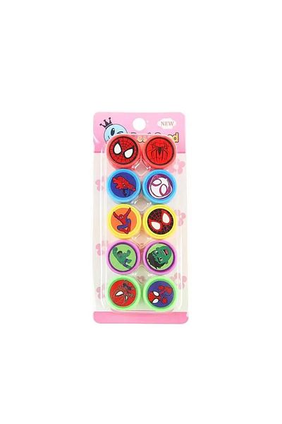 Choice Spiderman 10pcs Disney Spider-man Superhero Stamps Kids Birthday Party Favors Spider-man Cartoon Sta