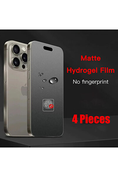 Choice18 فيلم هيدروجيل لهاتف آيفون 13، 4 قطع، غطاء كامل غير لامع، مناسب لهوات...
