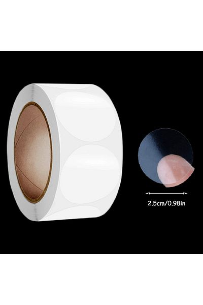Choice Tm1-2.5 500pcs Crystal Clear Transparent 2"/2.5"/3.0" Round Pvc Stickers, Envelope Tabsealer And Ret