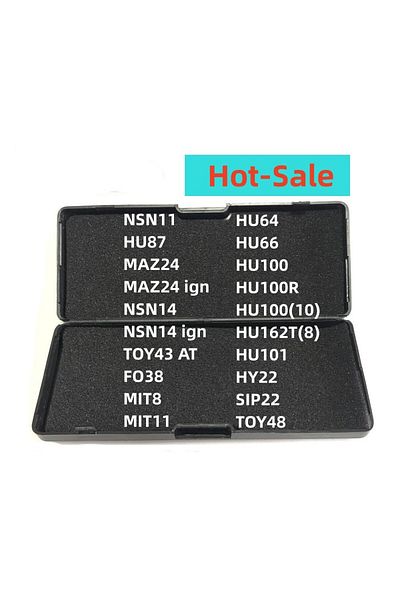 Choice Lishi 2 in 1 NSN11 HU87 MAZ24 NSN14 TOY43AT FO38 MIT8 HU64 HU66 HU100 HU100(10) HU101 HU100R  VAG...