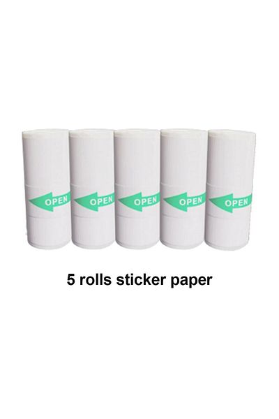 Choice 5pcs Sticker Papers Portable Mini Thermal Printer Wirelessly Bt 203dpi Photo Label Memo Wrong Questi