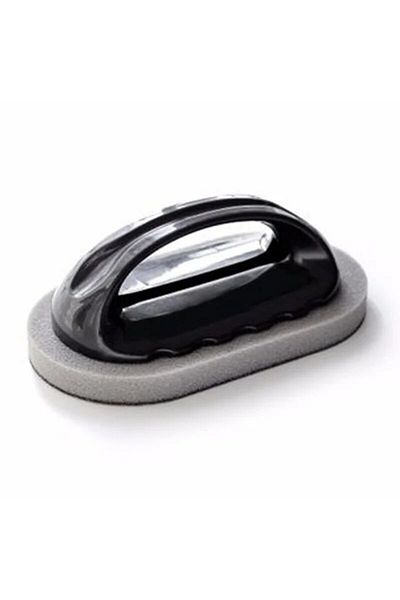 Choice Black Reusable Emery Magic Sponge - Kitchen Pot Brush With Handle For Easy Cleaning And Decontaminat