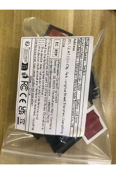 Choice 10pcs 10pcs Ac 20a/125v 15a/250v Dpst 4 Pins 2 Position On/off Boat Rocker Toggle Switch With Red Le