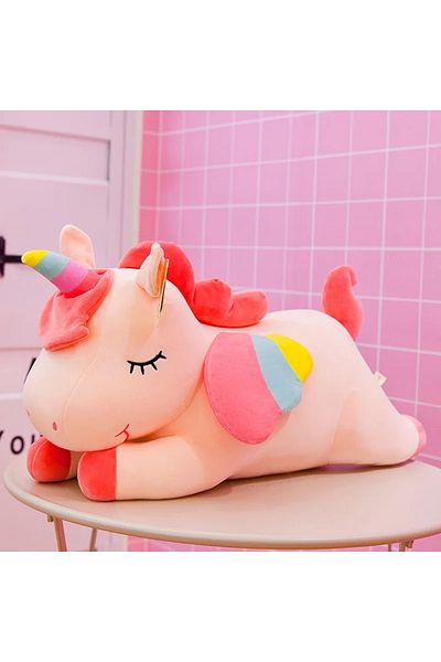 Choice Pink 25cm Kawaii Horse Plush 25cm Soft Stuffed Huggable Dolls Animal Acompany Toys Children Girl Bir