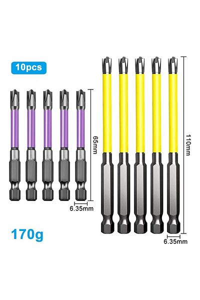 Choice Hexagon Handle 10pc Set 10pc Electrician Specific Hexagonal Handle Anti Slip Screwdriver 65-110mm Cr