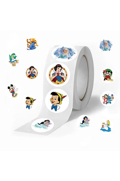 Choice 500pcs 500pcs Disney Cartoon Mickey Mouse Princess Stickers Diy For Laptop Decals Decoration Stiker