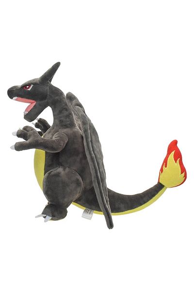 Choice 11cm-30cm Shiny Charizard Plush Toy 9" Stuffed Doll, Collectible Cartoons For Boys Girls Gift,gray