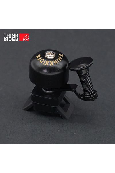 Choice جرس دراجة كلاسيكي كلاسيكي من Thinkrider باللون الأسود، صوت عالٍ واضح، مقبض دراجة جبلية من الفولاذ والنحاس