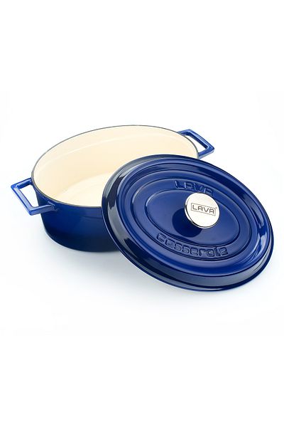 Lava Edition Series Cast Oval Saucepan - Size 25X31Cm
