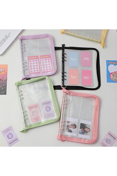 Choice Zipper Album A5 Binder 10sheet Kpop Photocard Collect Book Photo Cards Organizer Notebook With 10...