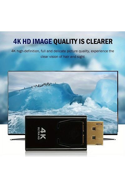 Choice Black Dp To Hdtv 4k Connector Displayport Dp Male To Hd Female Adapter Converter Video Audio Plug Sw