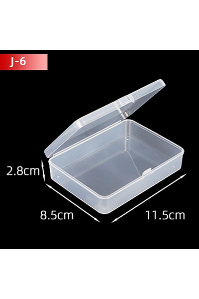 Choice 10pcs J6 5pcs/10pcs Pp Storage Box Mini Transparent Plastic Case Container Square Rectangle Packagin