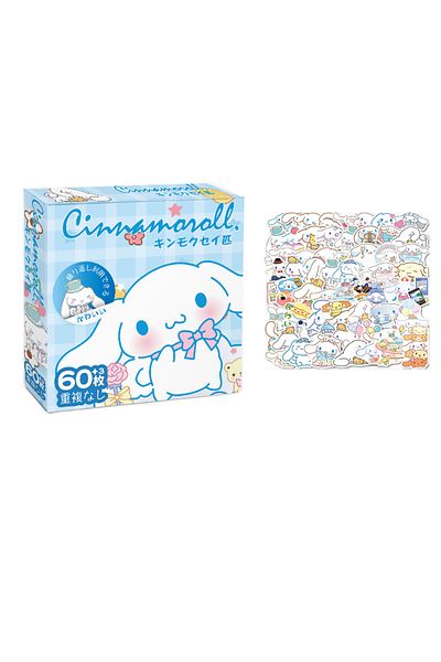 Choice Ivory 60pcs Hello Kitty Kuromi Cinnamoroll Pochacco Stickers For Kids Girls Diy Laptop Phone Diary C