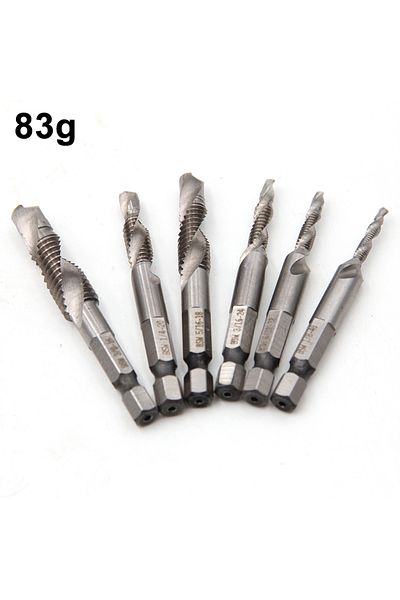 Choice 6pc British System 6pc British System Composite Tap High-speed Steel 4341 Machine Tap Opening Chamfe