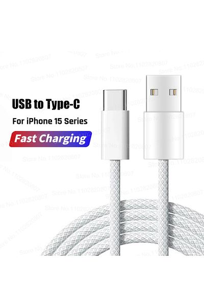 Choice 1m Gray Usb To Type-c 35w Usb Cable Connect Carplay Exclusive For Apple Iphone 16 15 Pro Max Plus Us