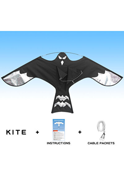 Choice طائرة ورقية فضية 47 بوصة لطرد الطيور باستخدام الليزر لإزالة الطيور من ...