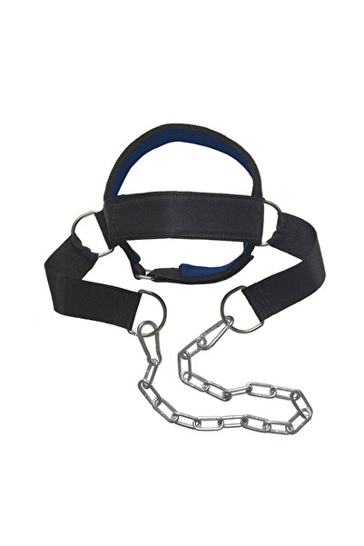 Choice Blue-With Chain Adjustable Neck Power Training Strap Head Harness for ...