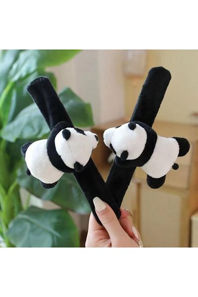 Choice Single Ring 1pc Kawaii Animal Slap Snap Wrap Wristband Bracelet Panda Plush Hand Ring Wristband For