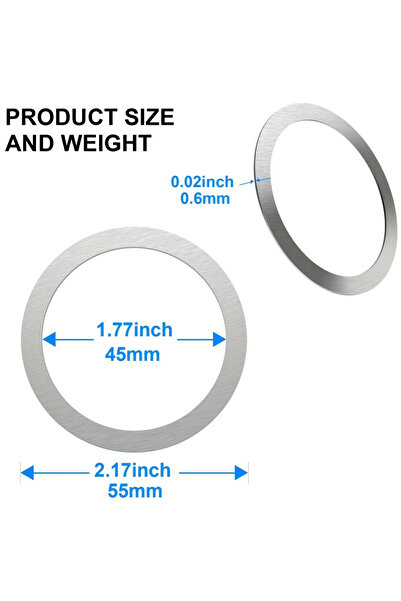 Choice 10Pcs for Magsafe Magnetic Plate Ring Universal Stickers Support Wireless Charger Metal Plate She...