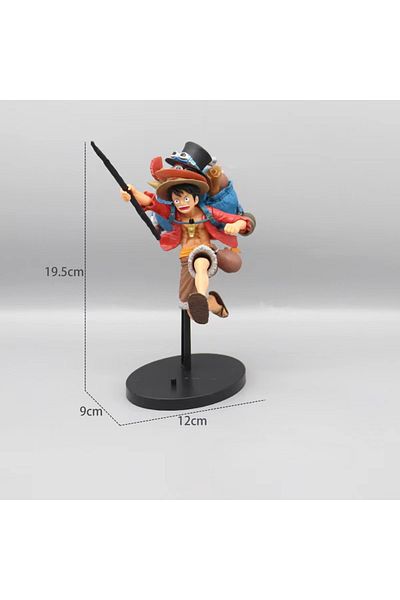 Choice Luffy No Box Bandai One Piece Figure Luffy Three Brothers 3pcs/set Of Sabo Ace Luffy Anime Model Off