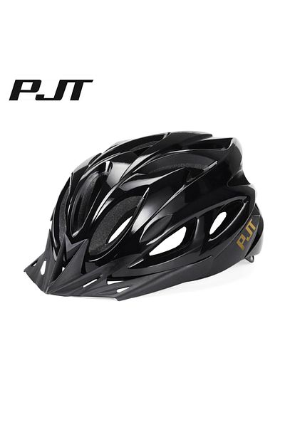 Choice L(56-62CM) Black Gold Pmt New Cycling Helmet Comfort Lining Lightweight Hollow Riding Safety Head Pr