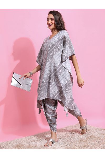 Ketch By Styli All Over Print Kaftan Kurta & Dhoti Pants Set