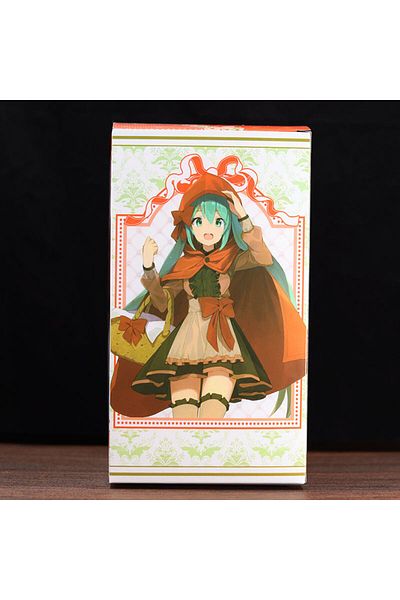 Choice 18cm With Box 18cm Hatsune Miku Anime Action Figure Manga Statue Pvc Catoon Kawaii Little Red Miku C