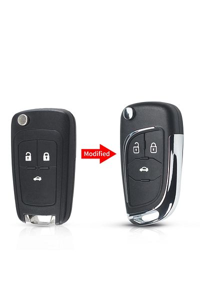 KEYYOU Che 2 Modified Folding Remote Car Key Shellfor Chevrolet Cruze Aveo Malibu Epica Lova 2/3/4/5