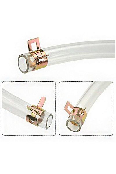 Choice 75 PCS Zinc Plated 6-22mm Spring Hose Clamps + 1PC Straight Throat Tube Clamp for Band Clamp Meta...