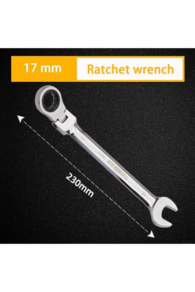 Choice 10mm Silvery 1pc Automatic Fast And Labor-saving Dual-use Open-ended Universal 72-tooth Ratchet Wren