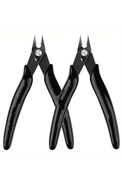 Choice Black 2pcs Mini Nose Cutting Plier Electrical Wire Cable Cutter Metal Side Snips Flush Pliers Conven