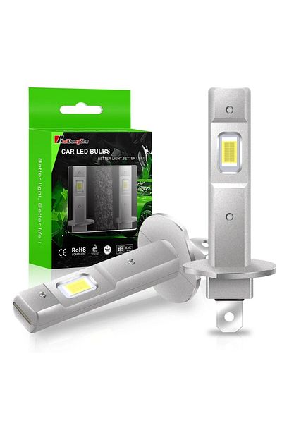 Choice H1 2pcs 1:1 Car Led H1 Led Headlight Bulb 55w 12000lm White 6500k Mini For Auto Super Bright Led Fog
