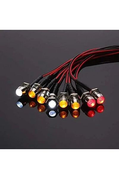 Choice 8pcs 8pcs Rc Led Light Accessories Rc Headlights/taillight Kits For 1/10 1/8 For Traxxas Tamiya Arrm