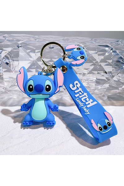 Choice 2 Lilo & Stitch Toys Keychian Anime Stitch Pendant Keychain Sweet Pink Angel Keychians Women Car Ke.
