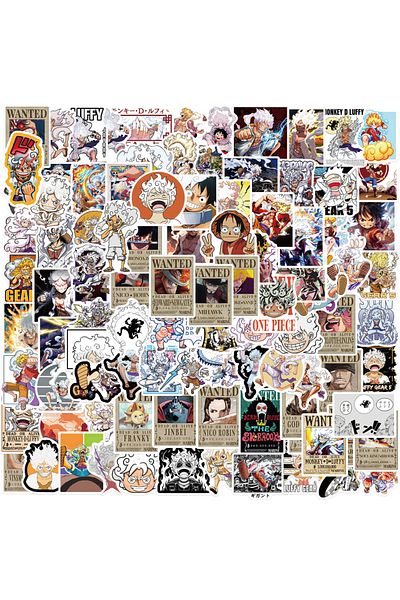 Choice 100pcs 50/100pcs Cartoon Anime Luffy Gear 5 Stickers Graffiti Decals Scrapbooking Laptop Phone Stick