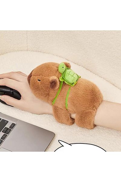 Choice Length 18cm 2 Capybara Plush Papa Circle Simulation Anime Fluffty Stuffed Animals Wrist Hug Plush So