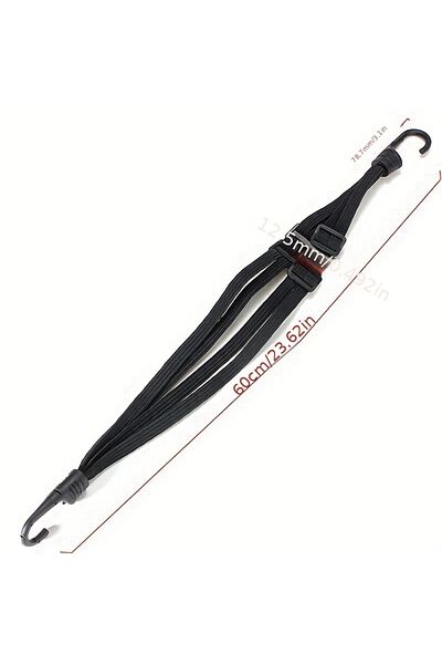 Choice Black 60cm 1pc Universal 60cm Motorcycle Luggage Strap Moto Helmet Gear Fixed Elastic Buckle Rope Hi