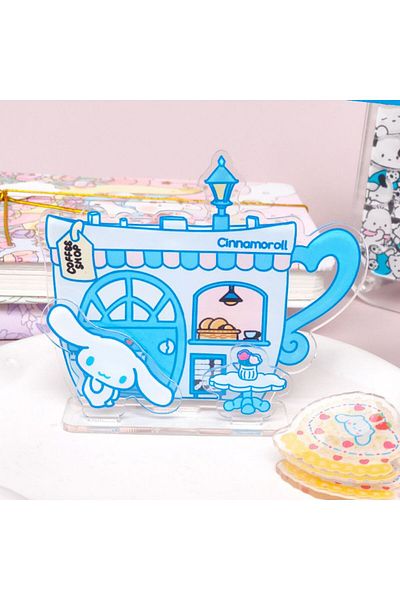 Choice Cinnamoroll Sanrio Stand Card Acrylic Kuromi Mymelody Anime Figure Cinnamoroll Desktop Inspirational