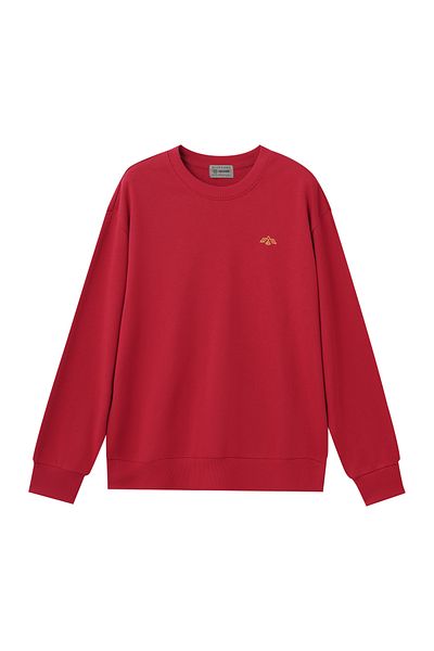 Giordano Men's French Terry Crew Neck Long Sleeve Sweat Shirt