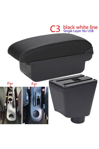 Choice C3 Black White Nousb For Renault Clio 4 Armrest For Renault Captur Clio 3 Iii Iv Car Armrest Box Acc